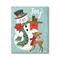 Stupell Industries Joy Smiling Snowman Holiday Deer Canvas Wall Art